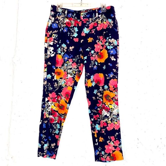 Merona Women's multi Trousers Floral size 4 - Picture 2 of 6